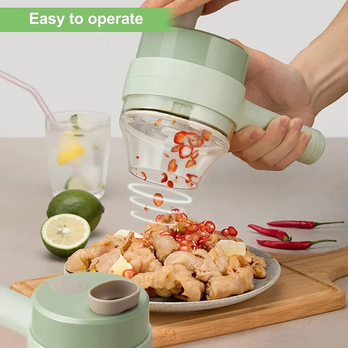 One-Touch Electric Food Chopper